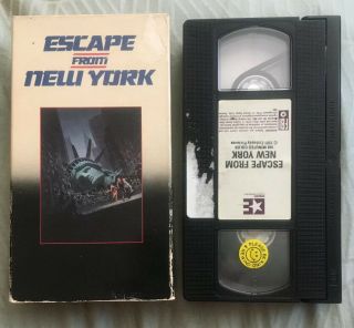 Rare Embassy Release Escape From York Video Vhs John Carpenter Ny 1981/83
