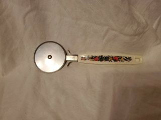Rare Vintage Ekco Usa Chromium Plated Pizza Cutter Spice Of Life Handle