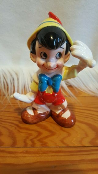 Vintage Walt Disney Japan Pinocchio Ceramic Porcelain Figure Rare