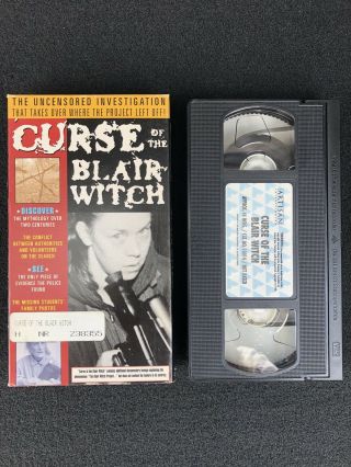 Curse Of The Blair Witch (artisan) Vhs - Very Rare