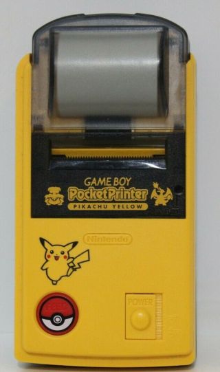 Game Boy Pocket Printer Pickachu Yellow Usa Seller Rare Nintendo