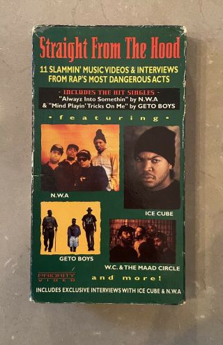 Straight From The Hood - Rare Vhs - Ice Cube N.  W.  A.