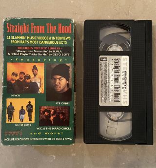 Straight From The Hood - Rare VHS - Ice Cube N.  W.  A. 3