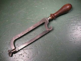 Antique Old Vintage Tools Rare Small Hand Saw London Ornate Type Jeweler 
