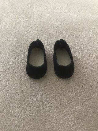 Madame Alexander Doll Black Slip On Shoes & Black Thigh High Socks for 8 