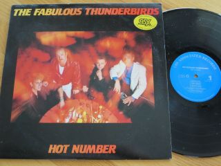 Rare Vintage Vinyl - The Fabulous Thunderbirds - Hot Number - Cbs Z 40818 - Nm
