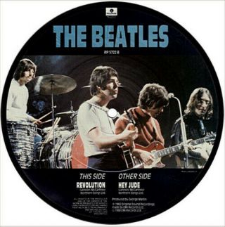 The Beatles Hey Jude Rare 1988 Uk Emi 7 " Vinyl Picture Disc Uk P,  P