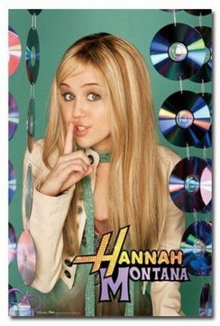 Hannah Montana Poster Cd Decor Rare Hot 24x36