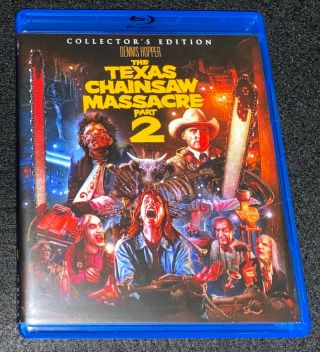 The Texas Chainsaw Massacre 2 (blu - Ray,  2016,  2 - Disc) Shout Factory Oop Rare