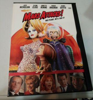 Mars Attacks (dvd,  1997,  Standard And Letterbox) Very Good Rare Oop Vintage