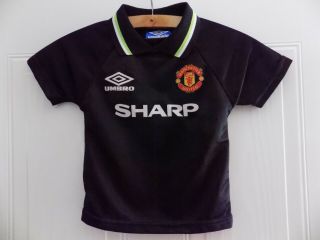 Manchester United Vintage Football Shirt Rare 1998 1999 Umbro Retro Soccer Away