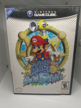 Mario Sunshine (nintendo Gamecube,  2002) -.  Complete Cib Rare Game