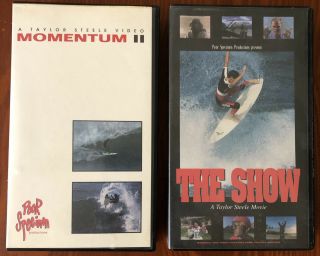 Momentum Ii & The Show Taylor Steele Punk Rock Rare Oop Surf Video Clamshell Vhs