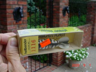 Vintage Whopper Stopper Hellbender Fishing Lure In The Box Color 1116