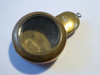Good Quality Antique Brass And Glass Pocket Watch Holder Case