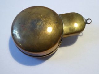 Good Quality Antique Brass and Glass Pocket Watch Holder Case 2