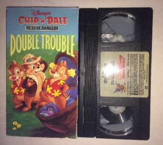 Walt Disney Chip N Dale Rescue Rangers - Double Trouble (vhs,  1991) Rare
