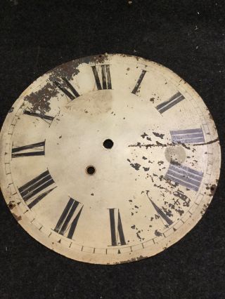Antique Drop Dial Face 12” Painted Clock Dial