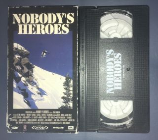 Nobody’s Heroes (vhs,  1997) Snowboarding Stomp Oxygen Onboard Fusion Films Rare
