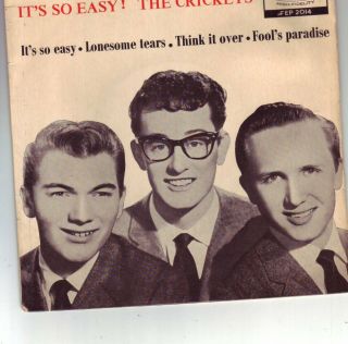 Buddy Holly Classic Coral Ep Its So Easy Round Center Rare