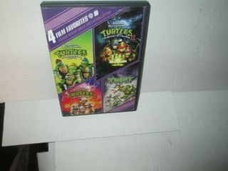 Teenage Mutant Ninja Turtles - The Movie 1 2 3 & 4 Rare Quadrilogy Dvd Set Kids