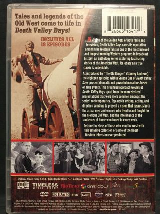 RARE DEATH VALLEY DAYS Season 1 - 3 Disc DVD - 1952 Stanley Andrews ROBERT TAYLOR 2