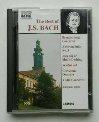The Best Of J.  S.  Bach Minidisc Album Md Classical Music Naxos Rare