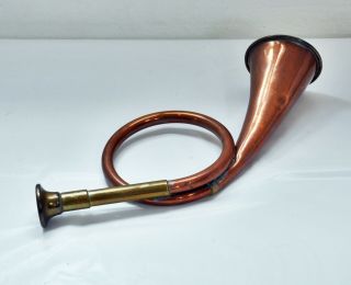 Lovely Vintage Copper and Brass Small Hunting Horn.  21cms in Length.  Metalware 2