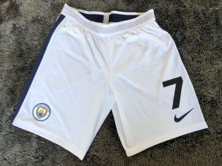 Rare Manchester City Player Issue Shorts Champions League No.  7 Sterling (m)