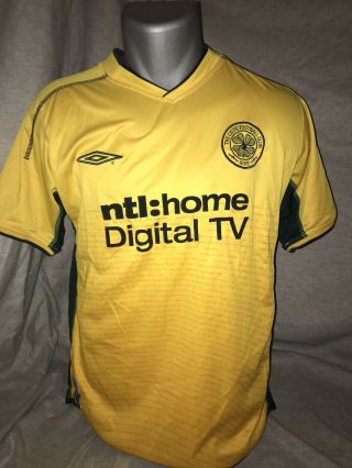 Celtic Away Shirt 2002/03 Small Rare And Vintage