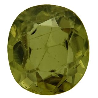 Antique Yellowish Green Zircon 1.  61ct Natural Loose Gemstones