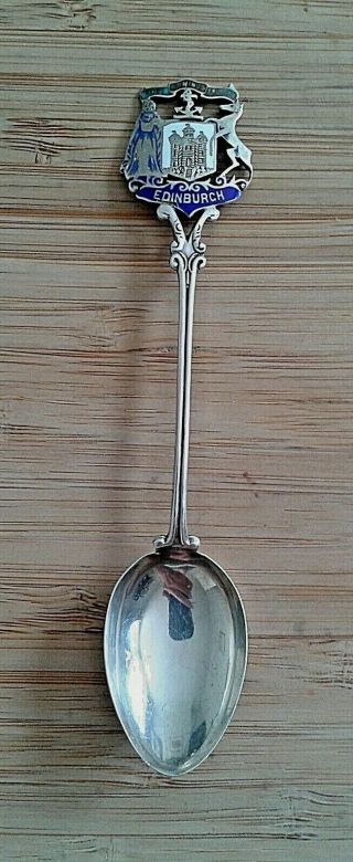 An " Edinburgh " Sterling Silver Teaspoon By Sydney & Co,  Birmingham 1910 - 12 Gms