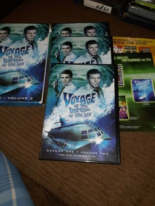 Voyage To The Bottom Of The Sea Vol.  2 (dvd,  2009,  3 - Disc Set) Rare Oop Tv Show