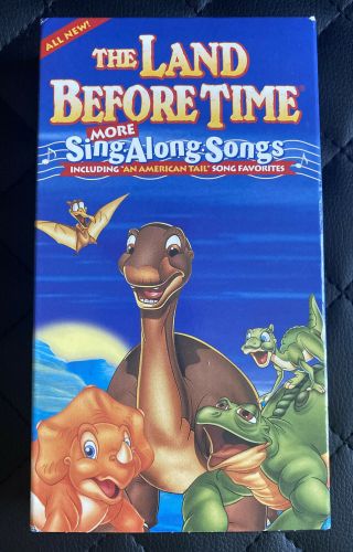 The Land Before Time Sing - Along Songs Vhs Video Tape 1997 Rare