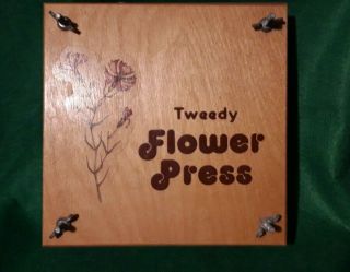 Vintage Wooden Flower Press