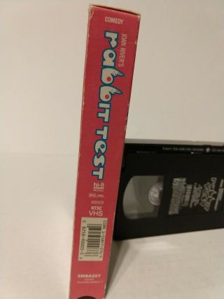 RARE VINTAGE VHS RABBIT TEST JOAN RIVERS VIDEO BILLY CRYSTAL COMEDY 1977 HTF 3