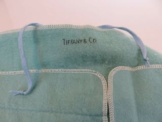 Tiffany & Co Blue Anti Tarnish 5 Slot Place Setting Roll 11 3/8 X 8 5/8 Inches