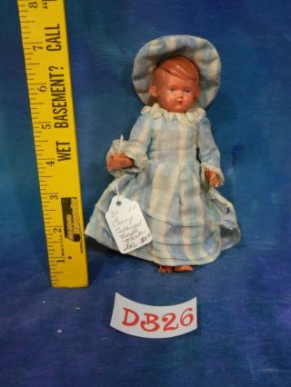 Vintage 50s Germany Schildkrot Turtle Mark Celluloid Girl Doll Exc Costume Db26