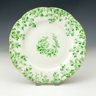 Antique Foley Wileman Porcelain Ivy Decorated Art Nouveau Tea Plate - Lovely