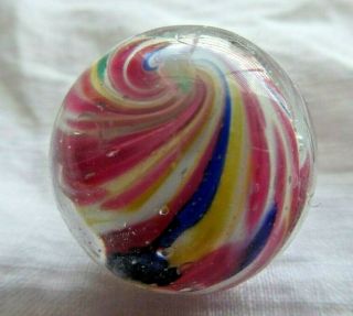 Antique German Handmade Marble - - Onionskin - - 7/8 " - - 23mm