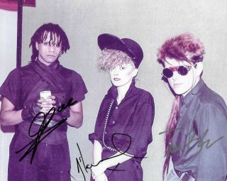 Rare 10 " X 8 " Colour Photo - Hand Signed By " The Thompson Twins " Tom Bailey 80 