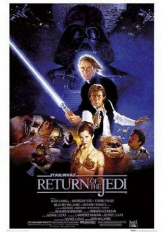 Star Wars Poster - Return Of The Jedi - Rare 24x36