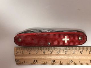 Victorinox Alox Pioneer Old Cross Red Rare Collectible