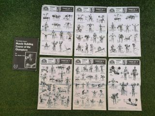 V Rare The Weider System Muscle Building Course Book & 6 Exercise Wallcharts