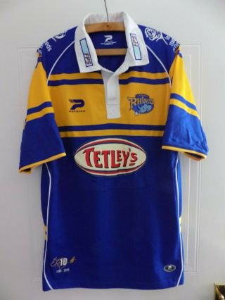 2005 Rare Patrick Leeds Rhinos Rugby League Mens Jersey Shirt Adults Home Top L