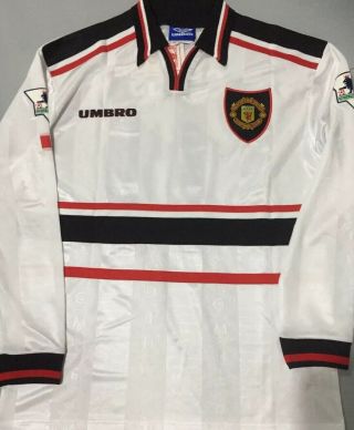 Rare Prototype Manchester United Away Shirt 1997/99 Long Sleeves Size L Giggs 11