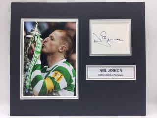 Rare Neil Lennon Celtic Signed Photo Display,  Autograph Bhoys Glasgow