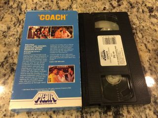 COACH RARE MEDIA BOTTOM FLAP VHS CATHY LEE CROSBY,  MICHAEL BIEHN 1983 COMEDY 2