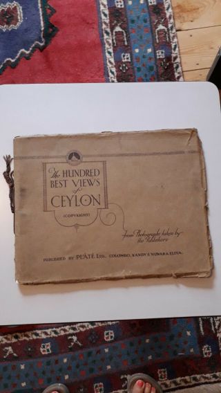 The 100 Best Views Of Ceylon - Antique Paperback Booklet Of Photographs