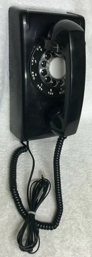 Rare Vintage Stromberg Carlson Model S - C554bm Black Rotary Wall Mount Telephone